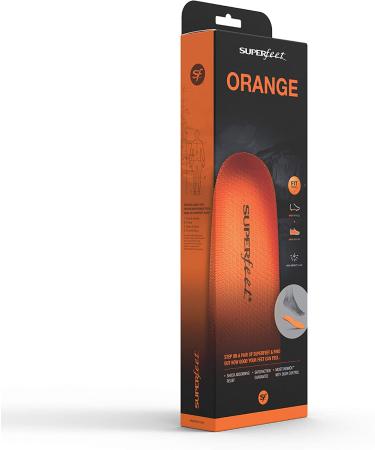 Superfeet Unisex Orange Insoles | Size 9.5-11 Men / 10.5-12 Women - Buy Online on GoSupps.com