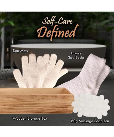 Mother's Day Bath and Body Gift Basket Set - Caramel Vanilla Infused with Coconut & Honey Essential Oils | Perfect Holiday Gift for Women & Couples - Buy Online on GoSupps.com