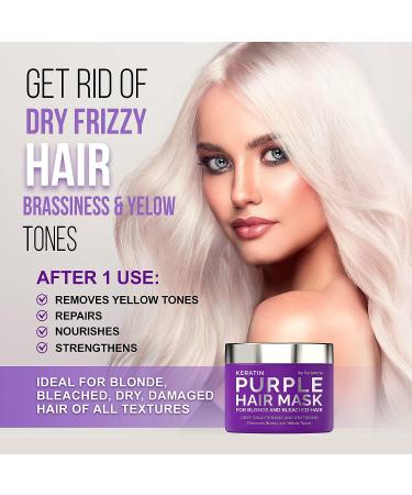 SUNATORIA Keratin Purple Hair Mask - Professional Treatment for Repair, Nourishment & Beauty - Vitamin Complex for All Hair Types - Buy Online on GoSupps.com