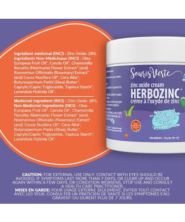 Buy 834 Baby Zinc Oxide Diaper Cream Herbozinc 120g - Soothing & Protecting for Delicate Skin | International Shipping Available - Buy Online on GoSupps.com