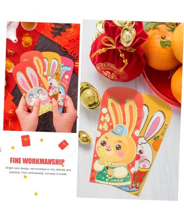 Didiseaon 90 Pcs 2023 Year of The Rabbit Red Packets Lucky Hong Bao Chinese New Year Red Pocket Red Envelopes Chinese New Year Red Envelope New Year Money Envelope Paper Wedding Coin As Shown 1x3pcs 17X9CMx3pcs - Buy Online on GoSupps.com