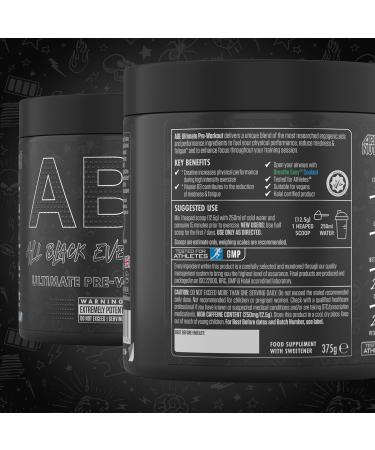 Applied Nutrition ABE Pre Workout Powder - Candy Ice Blast (375g) - Energy & Performance Boost with Citrulline, Creatine, Beta Alanine - 30 Servings - Buy Online on GoSupps.com