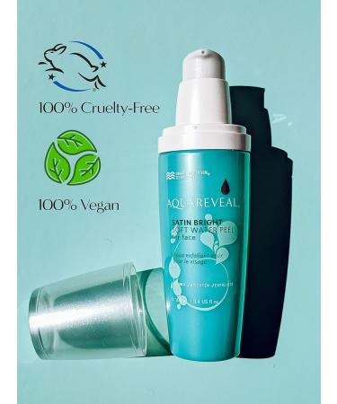 Satin Bright Soft Water Peel - 95% Organic Korean Exfoliator for Anti-Aging Acne Dry Oily & Sensitive Skin | 100 ml Gommage - Buy Online on GoSupps.com