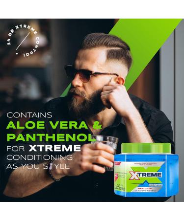 Xtreme Pro-Expert Blue Hair Gel 24-Hours Xtreme Control with Aloe Vera 35.27 oz Jar (Pack of 6) - Buy Online on GoSupps.com