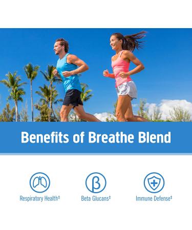 Om Mushrooms Breathe - Respiratory Health Support 90 Veg Capsules | Natural Immune Boost - Buy Online on GoSupps.com