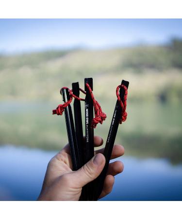 Wise Owl Outfitters Heavy Duty Tent Stakes - Essential Camping Accessories in Aircraft Aluminum - 12pk or 16pk - Buy Online on GoSupps.com