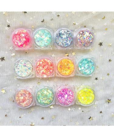  Stronrive Glitter face and body makeup glitter body gel long-lasting sparkling lotion in 12 colors - attractive glitter liquid eyeshadow elegant glitter gel makeup lotion - Buy Online on GoSupps.com