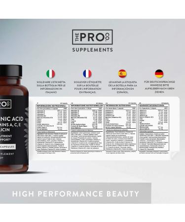 Pro Co. Premium Hyaluronic Acid Supplement with Niacinamide & Salicylic Acid - 10 Key Actives for Skin Health - Buy Online on GoSupps.com