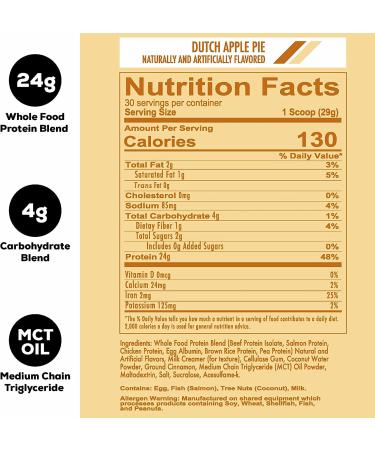 MRE Lite Protein Powder - Dutch Apple Pie Flavor | Meal Replacement Option - Buy Online on GoSupps.com