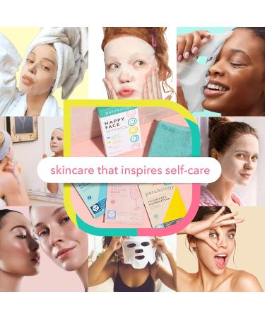 Patchology Face Mask Variety Pack - Brightening Hydrating & Renewing Masks with Vitamin C & Hyaluronic Acid for Radiant Skin | 6 Masks - Buy Online on GoSupps.com