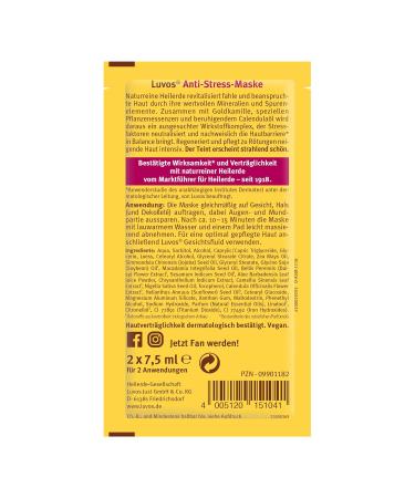 Luvos Healing Clay Anti-Stress Cream Mask - Deep Repair Care for Skin Irritations | 2x7.5 ml | International Shipping Available - Buy Online on GoSupps.com