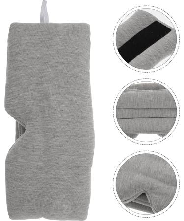 Silk Sleep Mask - Comfortable Eye Cover for Women & Men - Cotton Blindfold for Travel - Grey - Sleep Better Anywhere - Buy Online on GoSupps.com