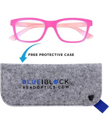 Girls' Pink Blue-Light Glasses | Anti-Glare Lens for Gaming & Computer Screens | Ages 3-10 - Buy Online on GoSupps.com
