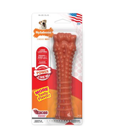 Nylabone Dura Chew Extreme Tough Dog Chew Toy Bone Bacon Flavour XL for Dogs over 23 kg Dura Chew Bacon Extra Large - Buy Online on GoSupps.com