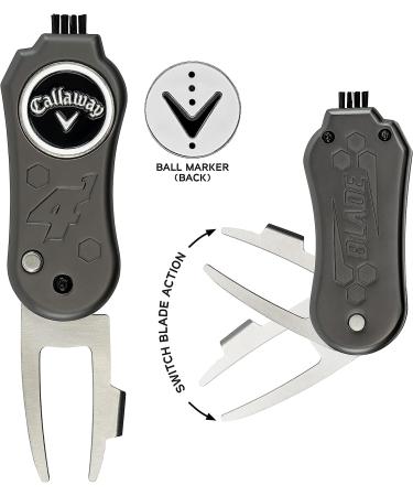 Callaway Black Switch Blade 4-in-1 Golf Divot Repair Tool - Buy Online on GoSupps.com
