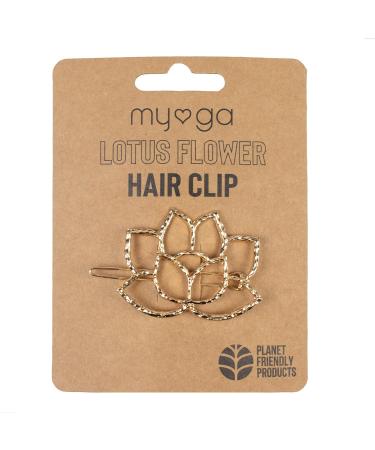 Myga Lotus Flower Metal Hair Clips - Comfortable Snap Lock Ideal for Weddings & Parties - Shop Internationally! - Buy Online on GoSupps.com