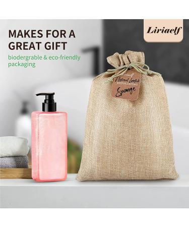 Natural Loofah Sponge for Exfoliating Body Scrubber - 3 Pack for Men and Women - Eco-Friendly and Skin Care Benefits for a Radiant Appearance - Buy Online on GoSupps.com