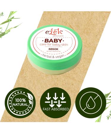 Elek Baby Herbal Ointment 20ml - Organic Hypoallergenic Diaper Cream for All Skin Types - Gentle Baby Care with Marigold & Beeswax - Buy Online on GoSupps.com