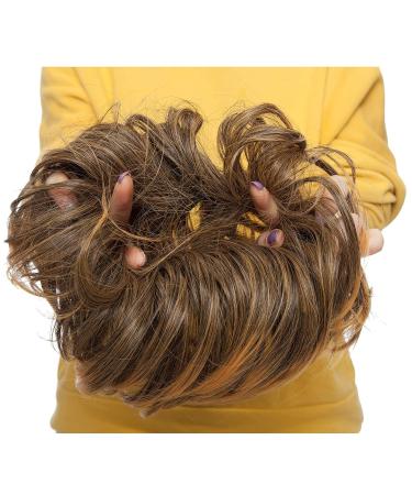 SEGO Updo Hair Extensions | Voluminous 80g Updos Hair Tub Dutt | Dark Brown & Sandy Brown | Affordable Quality - Buy Online on GoSupps.com