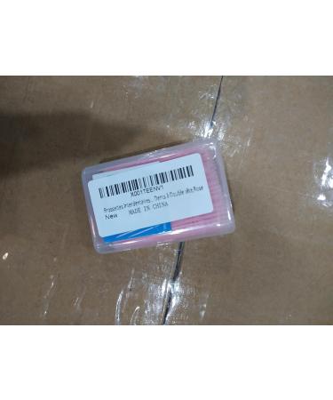 200-Piece Pink Interdental Brushes & Toothpicks Set | Soft Silicone Dental Care On-The-Go - Buy Online on GoSupps.com