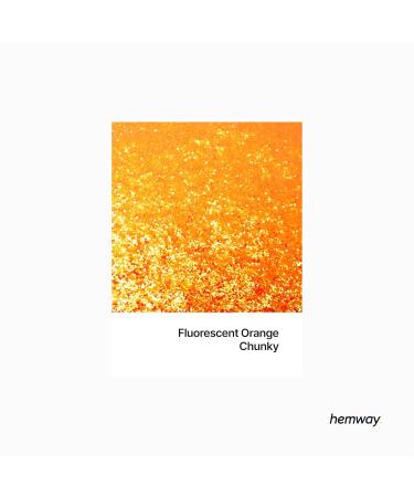 Hemway Premium Fluorescent Orange Glitter - Ultra Sparkle Metallic Flake for Arts Cosmetics & Festivals - 100g (3.5oz) - Multi-Purpose Chunky 1/40 (0.6mm) - Buy Online on GoSupps.com