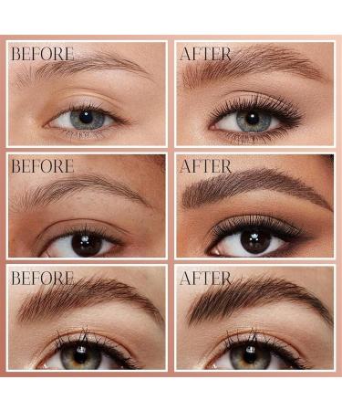 Magic Eyebrow Pencil with Eyebrow Razor 3D Lasting Waterproof Microblading Eyebrow Pencil Contouring Pen 4 Tipped Precise Brow Pen Natural Fine Stroke Microblading Eyebrow Pencil (Color : Dark Brown - Buy Online on GoSupps.com