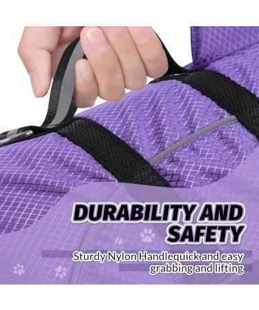 Queenmore Dogs Wowers RipStop Huideling - Lifeguard Dog Floatation Vest | XS Purple for Small Medium Large Dogs - Buy Online on GoSupps.com