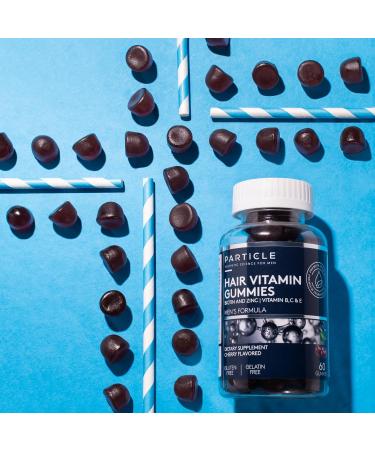 Particle Men s Hair Gummies Gluten Free & Vegan Supplement with Vitamin C Biotin Zinc & Vitamin B12 Men s Daily Supplement for Hair & Wellness Support Cherry Flavor 60 Gummies 1 Month Supply - Buy Online on GoSupps.com