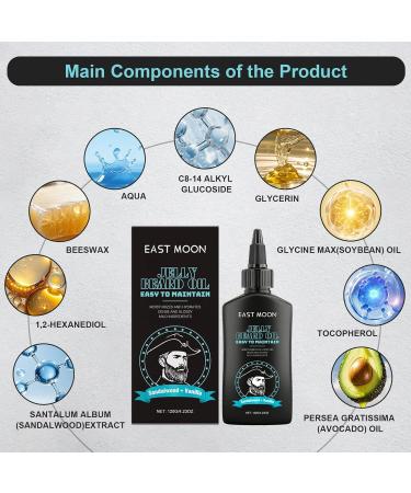 Jelly Beard Oil Huile Barbe Homme Huile de Barbe Homme Hydrate et Favorise la Pousse Etape D Entretien Pour Tous Les Types de La Barbe-Adoucit - Buy Online on GoSupps.com