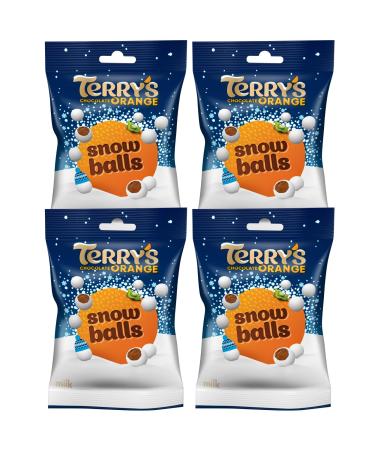 Chocolate Orange Snowballs 70g - Bundle Consisting of Terry's Snowball (4 Pack)