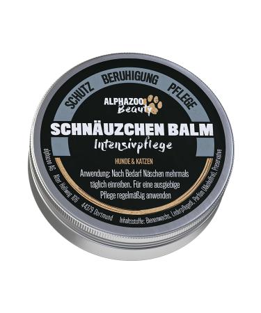 alphazoo Schnäuzchen Balm Dogs and Cats 50 ML, Nose and Muzzle Balm, Soothes and Treats Dry and Chapped Noses, Balm for Dry Dogs Nose, Moisturizes the Skin Muzzle