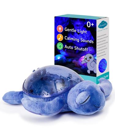Cloud b Comforting Nightlight Ocean Projector w/Soothing Sounds | Adjustable Settings for Brightness and Movement | Auto-Shutoff | Tranquil Turtle Purple