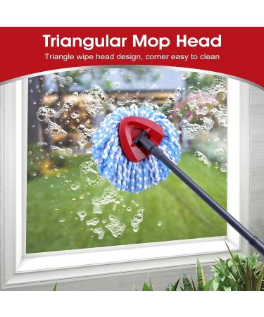 RinseClean Spin Mop Replacement Base - CRTHL Rotating Triangle Head Cover - EasyWring Spin Mop Accessories - Red, Plastic Base Case - Buy Online on GoSupps.com