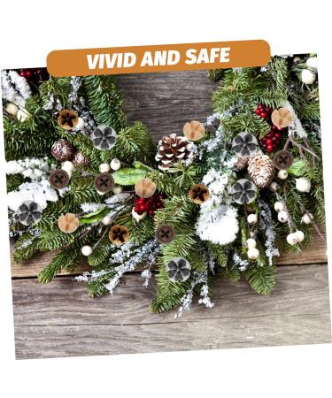 HOMSFOU 105 Pcs Christmas Wreath Decoration Red Berries Pine Needles Holiday Candle Rings Mini Pinecones Bulk Holiday Wreaths Wreath Garland Picks Photo Dried Fruit Christmas Utenciles Assorted Colorx3pcs 2.2x2.2cmx3pcs - Buy Online on GoSupps.com