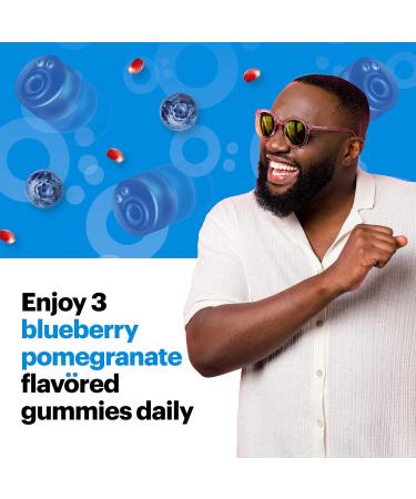 Voost Men's Multivitamin Gummies - Vitamin A B C D & Zinc Supplement for Daily Health - Blueberry Pomegranate Flavored - 90 Count - Buy Online on GoSupps.com