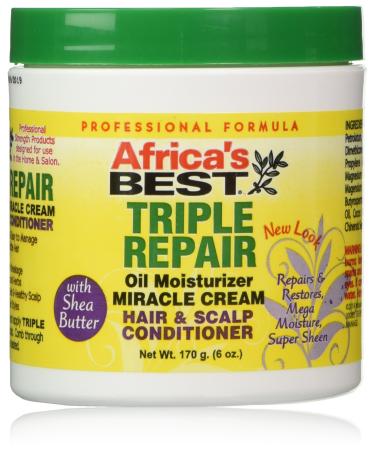 Africa's Best Triple Repair Oil Moisturizer Hair and Scalp Conditioner  6 Ounce (Packaging May Vary) 6 Ounce (Pack of 1)