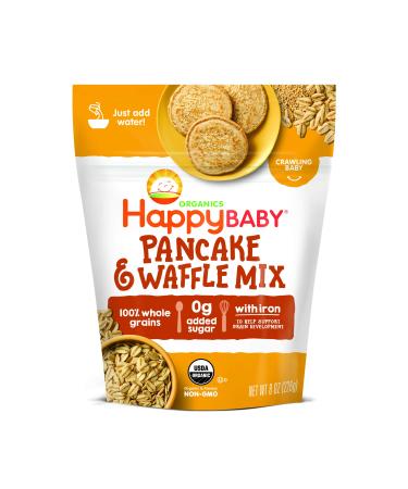 Happy Baby Organics Pancake & Waffle Mix, 8 Ounce Pouch (Pack of 1)