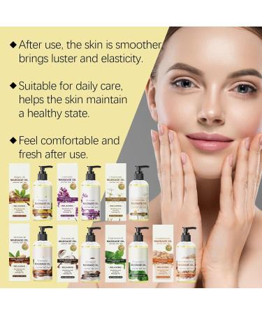 Moisturizing Body Oil for Body Face Hair Nails Massage-Long Lasting Moisturizing Massage Oil 100ml (E3PCS) - Buy Online on GoSupps.com