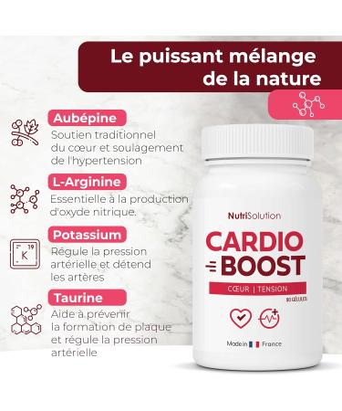 Cardio Boost: Natural Cardiovascular Support Formula - For Circulation Energy and Cardiac Wellness - 90 Capsules - Formulated by Doctors by NutriSolution (1) - Buy Online on GoSupps.com