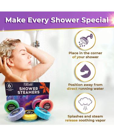 Aromatherapy Shower Steamers - Relaxing Bath Bombs for Stress Relief & Spa Gifts - Eucalyptus Lavender Tablets for Women & Moms - Buy Online on GoSupps.com