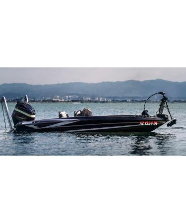 Custom Personalized State Boat Registration Numbers - 2 Pack Pair Vinyl Decal Sticker - Premium Gradient Print - VulgrCo - Buy Online on GoSupps.com