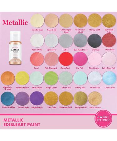 Sweet Sticks Metallic Edible Art Paint 15ml Rose Gold - Buy Online on GoSupps.com