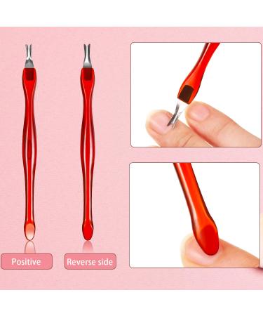 30-Piece Stainless Steel Cuticle Knife Set for Dead Skin and Callus Removal - Nail Art Tool with Plastic Handle for Fingernails and Toenails - Buy Online on GoSupps.com