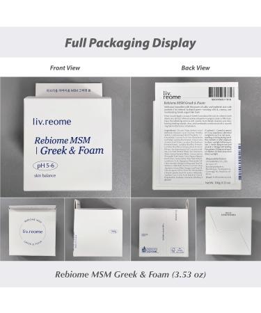 liv.reome MSM Sulfur-Derived & Probiotic Exosome Cleanser Deep Pore Detox Blackhead & Oil Control Hydrating Finish - Buy Online on GoSupps.com