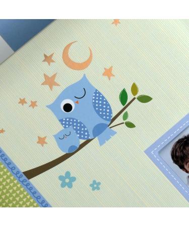 Kusso Blue Sleepy Owl Children's Photo Album - Personalize with 200 6x4 Inch Photos for Babies, Toddlers, and Kids - Buy Online on GoSupps.com