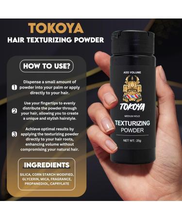 TOKOYA Texturizing Powder - 25g | Instant Volume Matte Finish & Long-Lasting Hold for Effortless Style | International Shipping Available - Buy Online on GoSupps.com