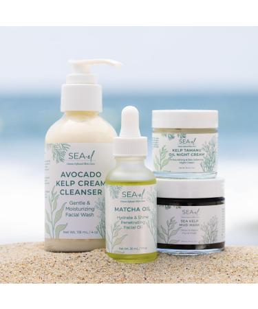 Kelp Tamanu Oil Night Cream | Hydrating Anti-Aging Face Moisturizer for All Skin Types - 1 Oz - Buy Online on GoSupps.com