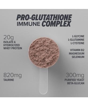 Essential Nutrition Immuno Whey - Isolate & Hydrolyzed Whey Protein Powder with Added Amino Acids to Support Glutathione Production - Beta Glucan - Chocolate - 16.9 oz (15 Servings) - Buy Online on GoSupps.com