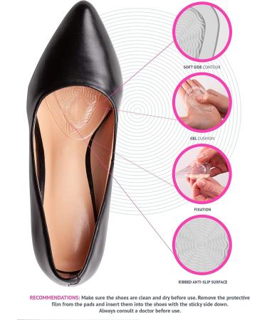 Metatarsal Pads Ball of Foot Cushion 3 Pairs - Gel Inserts for High Heels - Pain Relief Shoe Insoles for Metatarsalgia - Women Men - Buy Online on GoSupps.com