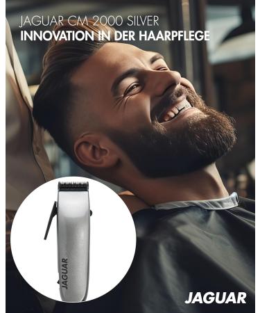 Jaguar Hair Clipper CM 2000 Silver | Professional Hair Clipper for Mains Operation incl. Attachment Comb Set & Quick-fit System | from The Professional for You - Buy Online on GoSupps.com